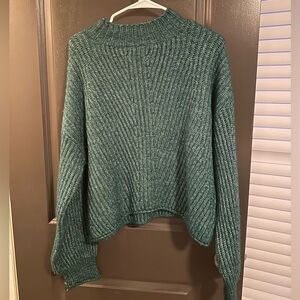 Green knit sweater size xl.